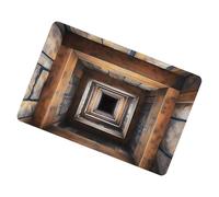 Alfombra De Ilusión Óptica 3D - Alfombra De Área Estética De 23,62 Pulgadas | Felpudo Visual Genial: Pieza De Decoración Interior. Material De Terciopelo, Peso De 180 G Para Una Configuración De