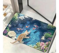 Alfombra de ilusión óptica 3D realista, el perro tiene miedo de la alfombra 3D, alfombra que parece un agujero, trampa ilusión óptica, felpudo antideslizante sin fondo, ideal para entrada de puerta