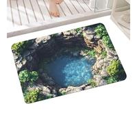 Alfombra de ilusiones, antideslizante, absorbente, lavable, superpuesta, alfombra 3D, alfombra óptica, felpudo para decoración del hogar, salón, baño, cocina, entrada, puerta, hotel, habitación de
