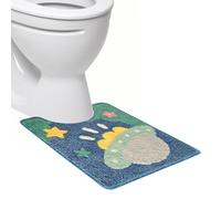 Alfombra de inodoro con forma de nave espacial alienígena en forma de U | Alfombra de inodoro en forma de U para propietarios de viviendas, inquilinos, habitantes, apartamentos, hoteles, baños