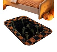 Alfombra De Interior De Halloween Carpeta Suave Ilusión Gótica Oscuro Para