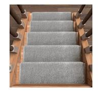 Alfombra de Interior Suave y Redondeada con Borde Redondeado, Ultra Suave, para escalones de Madera, Antideslizante, Cinta Antideslizante, Lavable Reutilizable(C 6PCS,25.6x9.4x1.2)