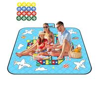 Alfombra de Juego al Aire Libre | Manta de Picnic Impermeable - Alfombra de Juego de para Ocio Familiar con Habitaciones, Ideal para Playa, Camping y césped