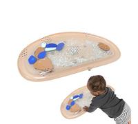 Alfombra De Juego con Agua para Tiempo De Barriguita,Alfombrilla Inflable De Juguetes para Tiempo Abajo del Bebé | Juguete Sensorial De Desarrollo Y Aprendizaje Divertido para Cuna Hogar Playa Pascua
