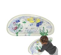 Alfombra De Juego Con Agua Para Tiempo De Barriguita Alfombrilla Inflable | Juguetes Sensoriales De Actividad Divertida Para Hogar Ducha Cama Suelo Cuna Baño