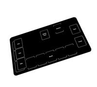 Alfombra de juego de cartas - Alfombra de juego de mesa - Alfombra de juego para mesa 60 x 35 cm, base de goma resistente a las manchas para juegos de mesa, juego de cartas divertidas, reuniones