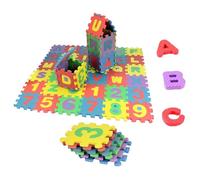 Alfombra de juego de espuma - Alfombra de suelo Puzzle de espuma de 36 piezas | Las baldosas de espuma con alfabeto y números abren para la educación familiar, Regalo preescolar