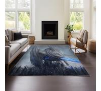 Alfombra De Juego De Tronos para Sala De Estar, Lavable, Impermeable, para Dormitorio, Mesita De Noche, Color Liso, Ligera, Lujosa, De Alta Gama. (GOF 03,60x90 cm)