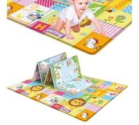 Alfombra de juego en el suelo genérica - Alfombra de escalada gruesa y plegable, de juego de actividad con motivos de animales, relleno suave, ejercicio para, área interior y exterior, sala de estar