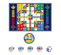 Alfombra de Juego Familiar con Ajedrez Volador, Tapete para Actividades, 180x120x0.3cm