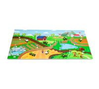 Alfombra de juego granja con 3 tractores y 12 señales Moltó Farm