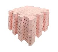 Alfombra de juego gruesa 6 uds., 2,5 cm, azulejos entrelazados, alfombrillas rompecabezas espuma EVA for habitación Para Máquinas(Pink)