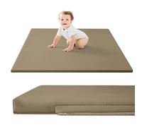 Hakuna Matte Hakuna Matte Alfombra de juego para bebé fabricada en piel vegana de 120 x 120 cm, Sand
