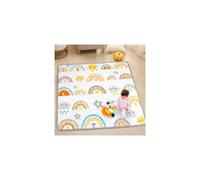 Alfombra de juego para bebés Funsland para el suelo - 127 x 127 cm, plegable, suave y antideslizante, ideal para