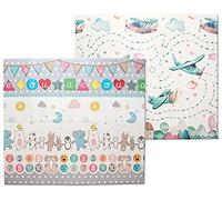 Alfombra de Juego para Bebés Plegable y Reversible | Grande y Segura 178x196 cm XPE No Tóxico Certificado CE/ASTM | Educativa Evolutiva Decorativa Fácil Limpieza