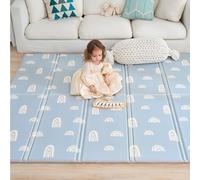 Alfombra de juego para niño Bebe 150 x 180 x 1 cm Alfombra de suelo XXL de espuma gruesa plegable reversible - Tapete de despertar para bebé - Tapete de motricidad que favorece el desarrollo