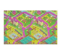 Alfombra De Juego Para Niños 2 Colores Tapete Para Bebés Alfombra De Juego