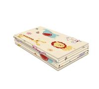 Alfombra de juego para niños pequeños, amortiguación de espuma suave, textura emergente impermeable, diseño de almacenamiento plegable, capa inferior antideslizante, ideal para bebés y niños, gatear