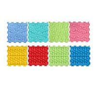 Alfombra de Juego Sensorial Ortopédica para Niños,8PCS 25.5x25.5cm Alfombrillas de Masaje para el Suelo de Rompecabezas,Esterillas Sensoriales para Niños Autistas