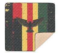 Alfombra de juego suave y gruesa para el Día de los Veteranos de la Guerra de Vietnam para interiores y exteriores, no tóxica, alfombra de juego para bebés y niños pequeños, 127 x 127 cm