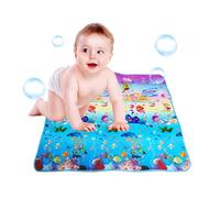 Alfombra de juego | Tapetes de juego grandes, tapete de juego plegable, gran actividad impermeable para niños y tiempo abajo, tapete de espuma de 71 x 79 pulgadas para piso
