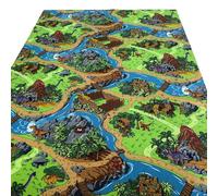 Alfombra de Juegos Infantil Dinosaurios | Tapete Educativo para Niños | Alfombra para Niños para Jugar | Lavable y Resistente - 120x200cm