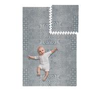 Alfombra de juegos para bebés (gris) de espuma de primera calidad, no tóxica baldosas extra gruesa, Alfombra puzzle infantil para bebés de Foam, seguro para niños pequeños y bebés