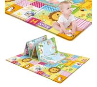 Alfombra De Juegos Para Niños - Ldpe 180x100cm 0,5 Cm De Grosor, Almohadilla Plegable Para Gatear Para Bebés, Alfombra De Actividades De Piso Suave | Cojín Sala De Estar Dormitorio Balcón Parque Picni
