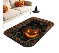 Alfombra De La Puerta De Halloween Carpeta Suave De Ilusión Gótica Oscuro Para