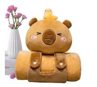 Alfombra de la Siesta, Manta del Saco de Dormir, Linda Manta de Kids Soft Capybara portátiles, Almohadas de Viaje, chales cómodos para Familiares, Piscina, jardín o Playa