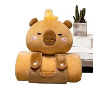 Alfombra de la siesta para niños pequeños, alfombra de la noche de la guardería | Linda manta de Kids Soft Capybara portátiles - Ropa de cama para cuna de guardería, chal cómodo para de cumpleaños, re