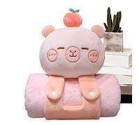 Alfombra de la siesta para niños pequeños, alfombra de la noche de la guardería,Lindo suave y portátil Capybara Shape Niños NAP MAT - Ropa de cama para cuna de guardería, chal cómodo para de cumpleaño