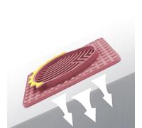 Alfombra de lamer Lenta - Alfombra de lamer Estable de alimentación Lenta | Alfombra de lamer Lenta con ventosas, Almohadilla de lamer de Textura Lisa para Perros, Cachorros, y Gatitos