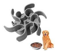 Alfombra de lamer perros, alfombrilla de comida de perros lento,Perros traficantes de trajes rompecabezas de cachorro lento alimentador - Suministros para mascotas de silicona para enriquecimiento ant