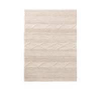 alfombra de lana benuta Alva Crema - 120 x 170 cm