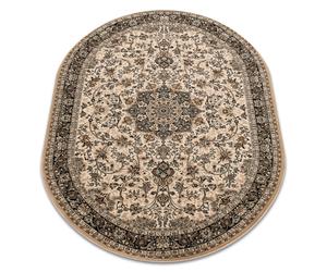 Alfombra de lana POLONIA oval KORDOBA color sepia 2 200x300 cm