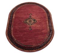 Alfombra de lana POLONIA oval SAMARKAND rojo rubí 170x235 cm