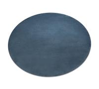 Alfombra de lavado moderna POSH circulo shaggy felpa gruesa antideslizante azul circulo 60 cm