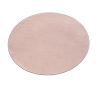 Alfombra de lavado moderna POSH circulo shaggy felpa gruesa antideslizante rubor rosado circulo 80 cm