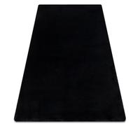 Alfombra de lavado moderna POSH shaggy felpa gruesa antideslizante negro 120x160 cm