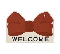 Alfombra de lazo - Alfombra antideslizante con lazo rosa | Alfombrilla de baño estética linda resistente a las manchas para el hogar, la cocina y la sala de estar. No hay necesidad de comprometer el