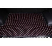 Alfombra De Maletero para Toyota para Crown S180 S200 S210 2003-2018 Alfombrilla para Maletero Coche Cuero para Almohadilla para Revestimiento Carga Trasera(Black with Red,Size 1)