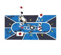 Alfombra de mesa de , estera de Texas - Mantel de goma gruesa alfombra de diseño de juego antideslizante,Texas Poker Holdem Pad para salas de juegos de mesa, reuniones con amigos y