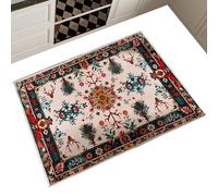 Alfombra de Navidad - Alfombras de Navidad para sala de estar, textiles para el hogar, copos de nieve, , patrones para invierno, vacaciones, dormitorio, estudio y apartamento
