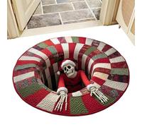 Alfombra De Navidad Esqueleto de Decoración Navideña para el Hogar