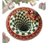 Alfombra de Navidad Felpudo de puerta lavable de forma para | Alfombra en relieve 3D para decoraciones festivas para interiores, cuarto de baño, entrada, casa, dormitorio