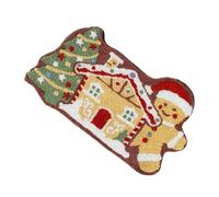 Alfombra de Navidad genérica con temática de especias - 60 x 35 Cm, Felpudo de Navidad suave y antideslizante, alfombra de suelo de invierno para Navidad | para porche entrada al baño dormitorio salón