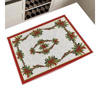 Alfombra de Navidad Invierno Vacaciones Estacionales Hogar Textiles Escena | Alfombra de Navidad para sala de estar, dormitorio, casa de invitados, lado del sofá, dormitorio, apartamento