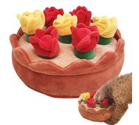 Alfombra de olfateo para perros, estera de alimentación para oler animales | Juego de almohadillas dispensadoras de golosinas para perros,Alfombra de olor para cachorros con 6 flores chirriantes para