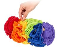 Alfombra de olfato para mascotas, alfombra de olfateo para mascotas - Alfombra para mascotas Rainbow para perros | Juego de alimentación interactiva para oler perros de 10x6 pulgadas, juguetes Puzzle